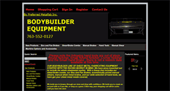Desktop Screenshot of bodybuilderraceequipment.com
