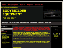 Tablet Screenshot of bodybuilderraceequipment.com